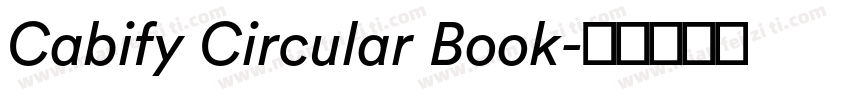 Cabify Circular Book字体转换